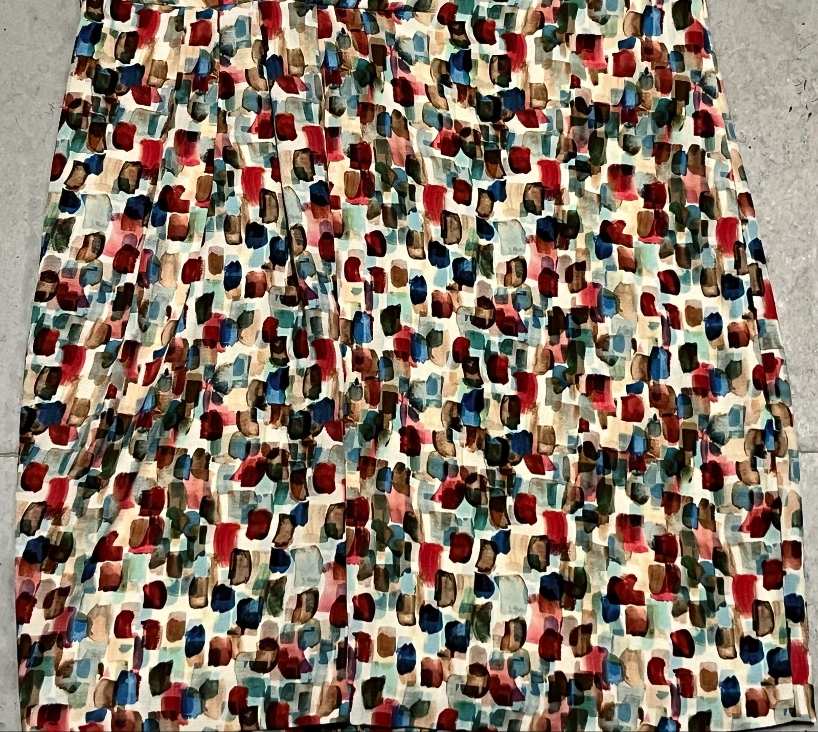 Vestido crepe estampado multicolor  – photo 16